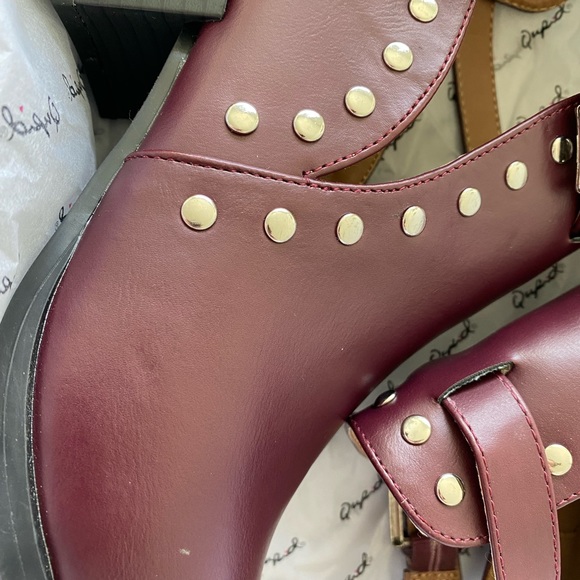 Wasco-25x by Qupid - size 6 (US) - burgundy pu - Picture 5 of 10